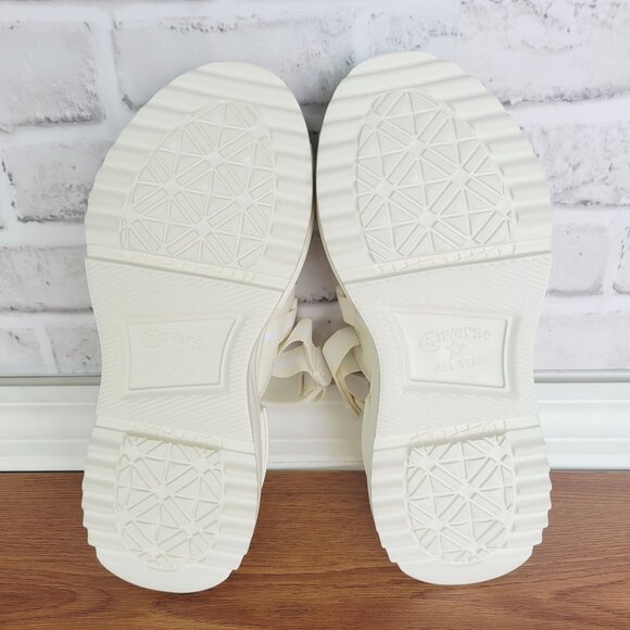 Converse Run Star Utility Sandal 7 CX Women Chunky Sandals Beige Leather A06481C - Picture 8 of 15